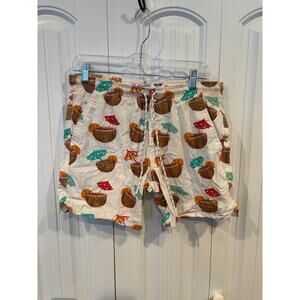 Huntington Beach Club Classic Fit Swim Trunks Size Small